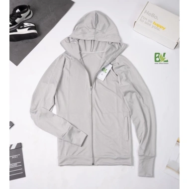 Áo khoác chống nắng nam BL Fashion cổ cao, túi khoá kéo, vải kim cương thun thoáng khí - 58.000₫ 4