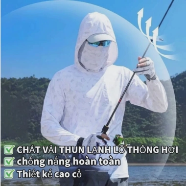 Áo khoác chống nắng nam cao cấp, mũ trùm kín mặt thông hơi, chống UV - 158.981₫ 2 Áo khoác chống nắng nam cao cấp, mũ trùm kín mặt thông hơi, chống UV - 158.981₫ 2