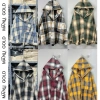 Áo khoác chống nắng nam nữ Flannel Form rộng cotton caro dày dặn - 75.500đ DOKYJI 7