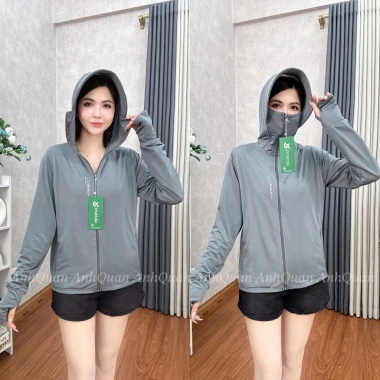 Áo Khoác Chống Nắng Nữ 2 Lớp Thun Lạnh Dày Dặn, Co Giãn 4 Chiều, Chống UV, Mát Lạnh Giá 109.400₫