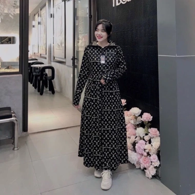 Áo khoác chống nắng nữ 2 tà dài UMI họa tiết sắc nét, co dãn 4 chiều, thoáng mát, bảo vệ UV - 129k 8