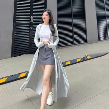 Áo Khoác Chống Nắng Nữ Dáng Váy UPF 50+ Chống Gió Cản Bụi 113.999 VND