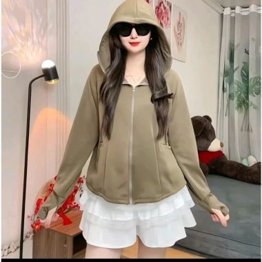 Áo khoác chống nắng nữ Umi Su cao cấp, dày dặn, dài xoè trẻ trung, túi trong khóa kéo, chống UV, giá 94.000₫