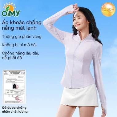 Áo Khoác Chống Nắng OIMY LX2.501 Siêu Nhẹ Cản UV 98% Mát Lạnh Bảo Vệ Da - 359k
