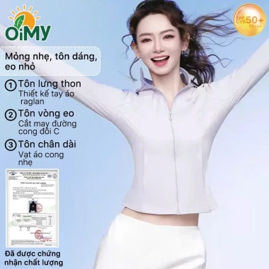 Áo Khoác Chống Nắng OIMY LX2.501 Siêu Nhẹ Cản UV 98% Mát Lạnh Bảo Vệ Da - 359k