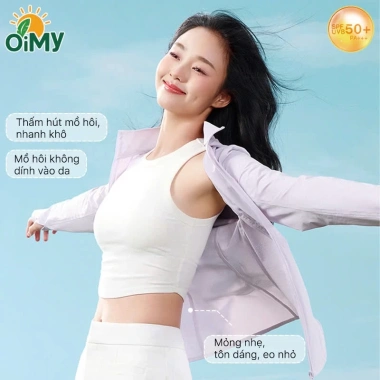 Áo Khoác Chống Nắng OIMY LX2.501 Siêu Nhẹ Cản UV 98% Mát Lạnh Bảo Vệ Da - 359k