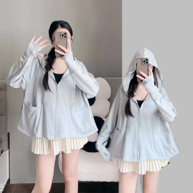 Áo khoác chống nắng Umi Su cao cấp, dày dặn, dài xoè trẻ trung, chống UV vải đanh mát - Giá chỉ 139.000₫ 3 Áo khoác chống nắng Umi Su cao cấp, dày dặn, dài xoè trẻ trung, chống UV vải đanh mát - Giá chỉ 139.000₫ 3