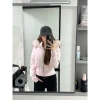 Áo khoác cotton ngắn cổ lông chắp vá Hàn Quốc ấm áp mùa đông giảm giá Tết 480k