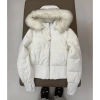 Áo khoác cotton ngắn cổ lông chắp vá Hàn Quốc ấm áp mùa đông giảm giá Tết 480k 5