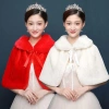 Áo khoác cưới mùa đông trắng thanh lịch - Bọc cô dâu, khăn choàng, giá ưu đãi 188.892₫ 2