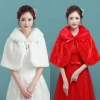 Áo khoác cưới mùa đông trắng thanh lịch - Bọc cô dâu, khăn choàng, giá ưu đãi 188.892₫ 8