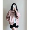 Áo khoác da 1 lớp boxy form rộng croptop bomber trendy thời trang năng động, giá 205k 2