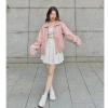 Áo khoác da 1 lớp boxy form rộng croptop bomber trendy thời trang năng động, giá 205k 8