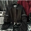 Áo khoác Da bomber nữ croptop ngắn form rộng cá tính Ulzzang Giá chỉ 269.551₫ 9