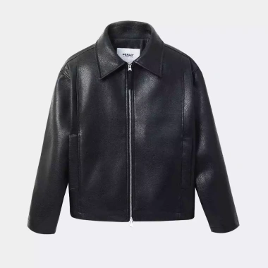 Áo khoác da crop Bassline SPT4 chất liệu microfiber, khóa zip YKK - Giá ưu đãi 849.000₫ 10