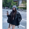 Áo khoác da dáng rộng thể thao thời trang cá tính năng động big size giá 399k trước Tết 9