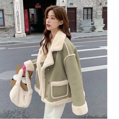Áo Khoác Da Lộn Lót Lông Siêu Ấm Loại 1 Hàng QC Giá 320k Giảm Sốc 4