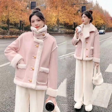 Áo Khoác Da Lộn Lót Lông Siêu Ấm Loại 1 Hàng QC Giá 320k Giảm Sốc 9