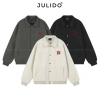 Áo khoác dạ lót gió Varsity nam nữ JULIDO - chất dày ép cao cấp, thoáng mát, chỉ 239.000₫