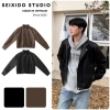 Áo Khoác Da Nam Seixido Studio Cao Cấp Cổ Bẻ Dài Tay - Giá 349.000₫ Giảm 90.740₫