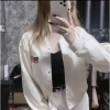 Áo khoác da nữ bomber thêu cờ Mỹ croptop basic sang chảnh, dễ phối đồ xu hướng 2.025 4