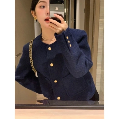 Áo khoác dạ tweed croptop sang chảnh, thanh lịch xu hướng Hàn Quốc - Giao trước Tết, giảm 19% (AHA SP218) 3