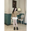 Áo khoác dạ Tweed nữ N307 KENVY STORE - Thêu viền bèo, khuy đồng sang chảnh, form vừa, giá chỉ 269.000₫ 5