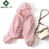 Áo khoác dài tay WAPKTY chống nắng UV, áo gió nhẹ không thấm nước, màu trơn thể thao – 184.464₫