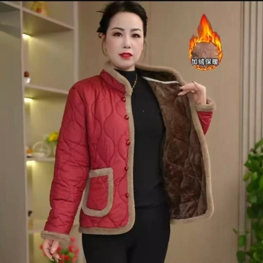 Áo khoác đệm lông cừu mùa đông giữ nhiệt người cao tuổi, đến Trung Quốc 7