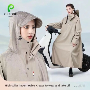 Áo khoác đi mưa ORNOOU chống nước, vành rộng gấp gọn, phù hợp xe máy & ô tô - 186.408 VND