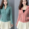 Áo khoác đốm chống nắng vải thun lạnh - 2 túi ngoài có khóa kéo, túi trong rộng - Giá chỉ 63.200₫ 2