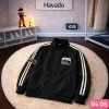 Áo khoác dù bomber bóng chày thu đông trắng 3 sọc 2 lớp M2 giảm còn 99.000₫ 2