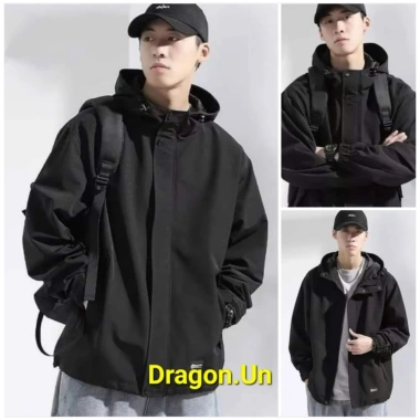 Áo khoác dù DRAGON.UN nam nữ chống nắng 2 lớp dày, túi trong và nón rộng, giảm 189k