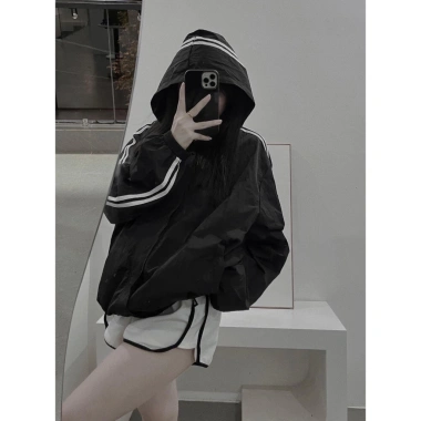 Áo khoác dù thể thao 2 sọc dày dặn cao cấp mũ chống nắng COOL STORE 207 - 179.000₫ 6