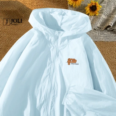 Áo khoác gió 1 lớp JOLI BST01 nam nữ, in hình, chống nắng, thoáng mát, mũ rộng, 159.000đ