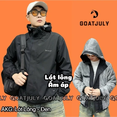 Áo khoác gió 2 lớp lót lông cừu Nam Nữ - ấm áp, chống nước, tráng bạc, ngăn UV, độ bền cao, mẫu mới 10