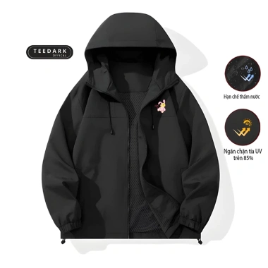 Áo Khoác Gió 2 Lớp Mũ Cao Cấp TEEDARK BST02 - Rộng, Unisex, Giá 185.000₫