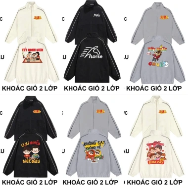Áo khoác gió AKG-TET Unisex Nam Nữ - Chống Gió, Chống Nước, Size 45-85kg - 179k