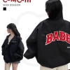 Áo Khoác Gió Bomber BABE Chữ Thêu Đường Phố Âu Mỹ - Giá 269.000đ Giảm Đặc Biệt 2