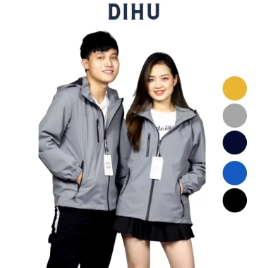 Áo khoác gió Dihu Fashion 2 lớp nam nữ - Chống nước, chống nắng, bảo vệ cơ thể, 162k