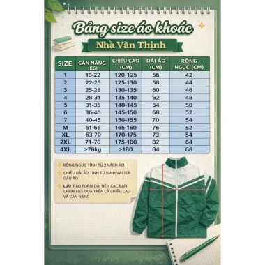 Áo khoác gió đồng phục học sinh 3 lớp, pha chéo cánh dơi, 5 màu sắc, giảm 148k