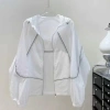 Áo khoác gió dù siêu mỏng nhẹ, chống nước, chống nắng, dây rút, cao cấp cho nữ, đủ size QuảngChâu