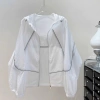 Áo khoác gió dù siêu mỏng nhẹ, chống nước, chống nắng, dây rút, cao cấp cho nữ, đủ size QuảngChâu 10
