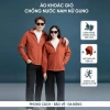 Áo Khoác Gió GUNO Nam Nữ 2 Lớp Lót Nỉ Giữ Ấm Chống Nước Chống UV Mũ Tháo Rời - 289k 3