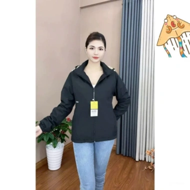 Áo khoác gió lông cừu nữ 3C Plus Nano tráng bạc chống UV, cản nước cản gió 9