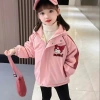 Áo khoác gió lót lông Kuromi vải bạc chống nước, vạt che khóa 8-45kg