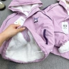 Áo khoác gió lót lông Kuromi vải bạc chống nước, vạt che khóa 8-45kg 3