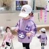 Áo khoác gió lót lông Kuromi vải bạc chống nước, vạt che khóa 8-45kg 10