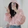 Áo khoác gió mỏng croptop nữ – Túi 2 khóa, Quảng Châu, size M/L, giảm còn 125k 5