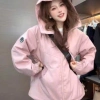 Áo khoác gió NAD nữ form rộng có mũ unisex chống nắng chống gió croptop ulzzang giá 199.000 VND